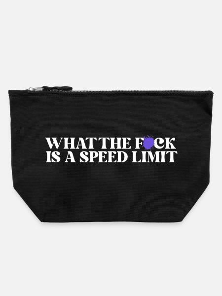 Car - Canvas Zip Pouch 22 x 23 cm - black