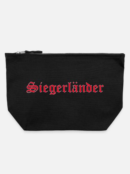 Siegerländer - Canvas Reißverschluss-Täschchen (22 x 23 cm) - Schwarz