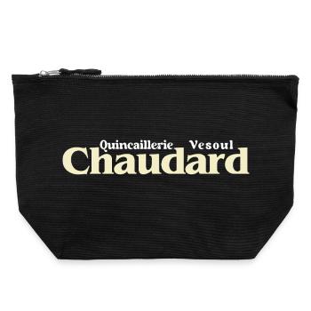 Quincaillerie Chaudard Vesoul Film Culte Compagnie - Pochette zippée en toile 22 x 23 cm - noir - Devant