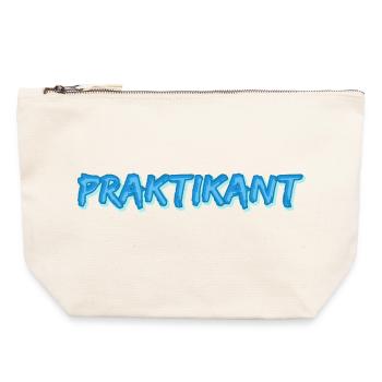 Gift for intern - Canvas Zip Pouch 22 x 23 cm - nature - Front