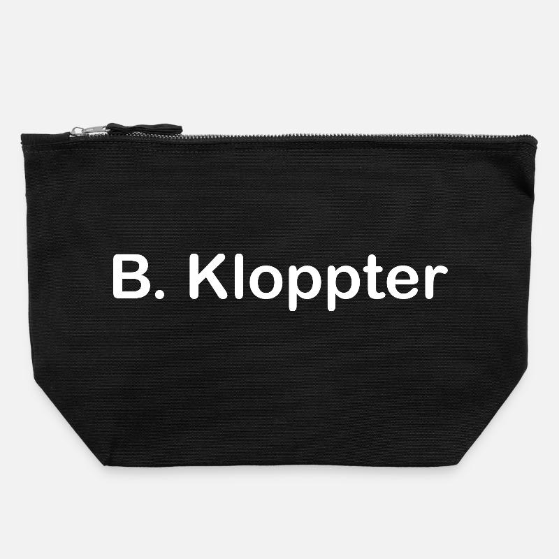 B. Kloppter - Canvas Reißverschluss-Täschchen (22 x 23 cm) - Schwarz