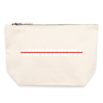 COMPLETELY CRAZY! - offbeat graphic humor - Canvas Zip Pouch 22 x 23 cm - nature - Front