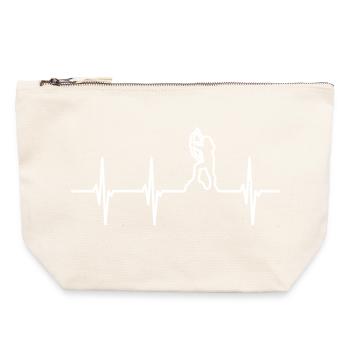Archer Heartline - Canvas Zip Pouch 22 x 23 cm - nature - Front
