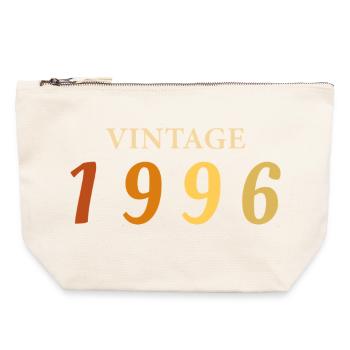 30 Year Old Legend Tee Born 1996 - Canvas Zip Pouch 22 x 23 cm - nature - Front
