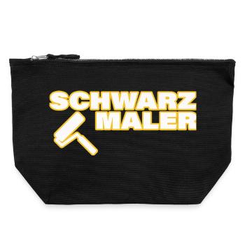 WORRYWART - Canvas Zip Pouch 22 x 23 cm - black - Front