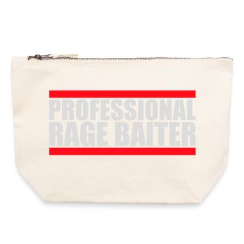 Professional Rage Baiter Troll Attention Fun - Canvas Zip Pouch 22 x 23 cm - nature - Front