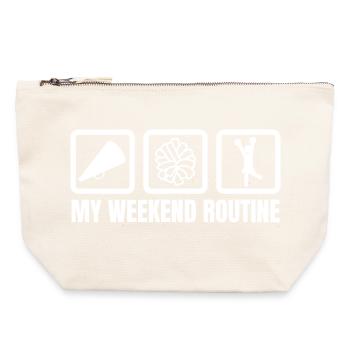 My Weekend Routine - Canvas Zip Pouch 22 x 23 cm - nature - Front