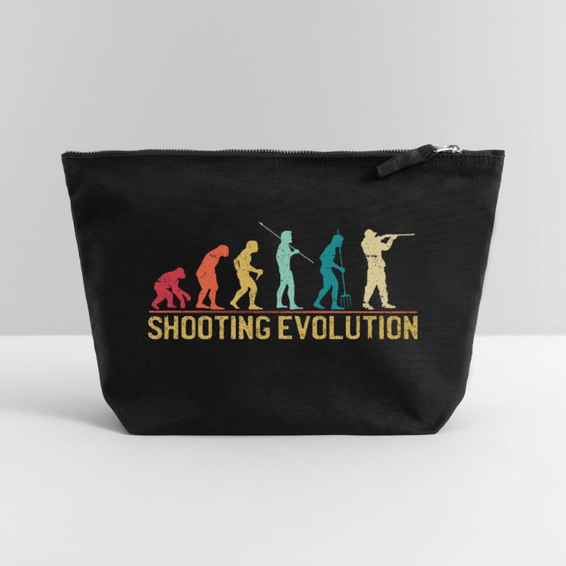 Conception de la progression de l'évolution du tir Pochette zippée en toile 22 x 23 cm