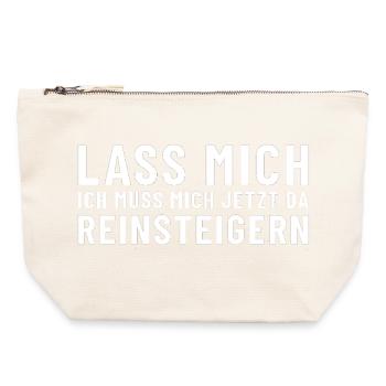 Leave me alone, I need to get worked up about this now. - Canvas Zip Pouch 22 x 23 cm - nature - Front