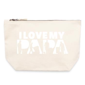 Papa Recyclable Collector Waste Management Art - Canvas Zip Pouch 22 x 23 cm - nature - Front