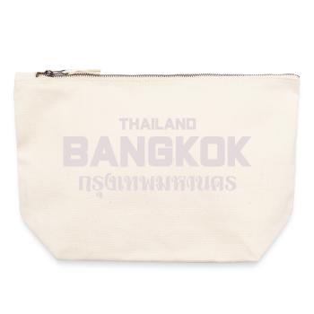 Bangkok Uppercase Cityscape - Canvas Zip Pouch 22 x 23 cm - nature - Front