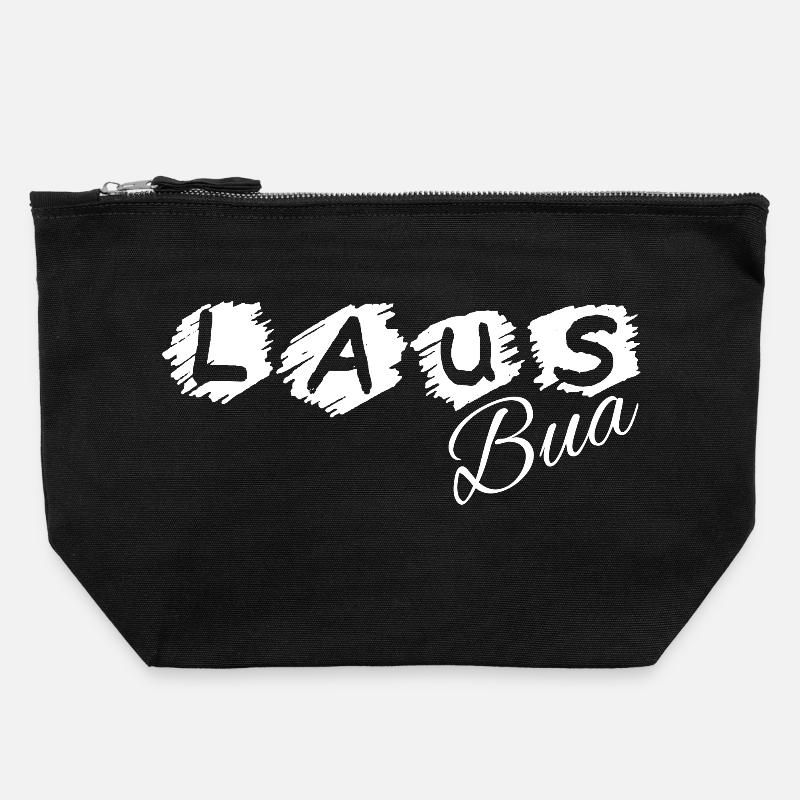 Lausbua - Lausbub - naughty boy, dialect - Canvas Zip Pouch 22 x 23 cm - black