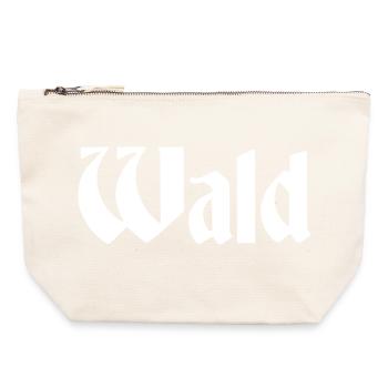 Wald - Canvas Reißverschluss-Täschchen (22 x 23 cm) - Naturweiß - Vorne