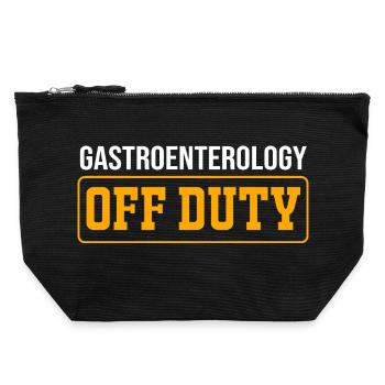 Gastroenterologie - Canvas Reißverschluss-Täschchen (22 x 23 cm) - Schwarz - Vorne