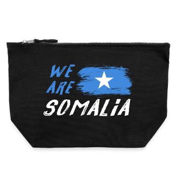 Wir sind Somalia - Canvas Reißverschluss-Täschchen (22 x 23 cm) - Schwarz - Vorne