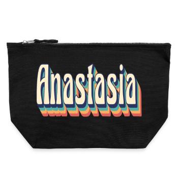 vintage retro Anastasia t-shirt t-shirt - Canvas Zip Pouch 22 x 23 cm - black - Front