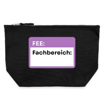 Department of Schild Lila - Canvas Zip Pouch 22 x 23 cm - black - Front