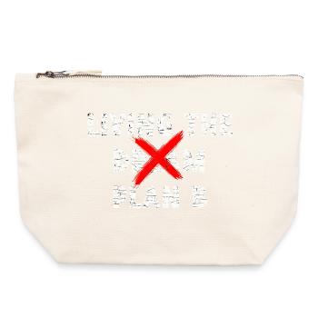 Plan_B - Canvas Zip Pouch 22 x 23 cm - nature - Front