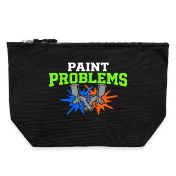 Car Body Workshop Car Body Technician - Canvas Zip Pouch 22 x 23 cm - black - Front