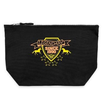 Legendaer 1990 - Pochette zippée en toile 22 x 23 cm - noir - Devant
