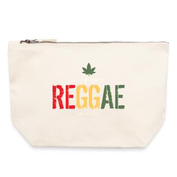Rock Reggae Disco Punk Music Vêtements - Pochette zippée en toile 22 x 23 cm - blanc naturel - Devant