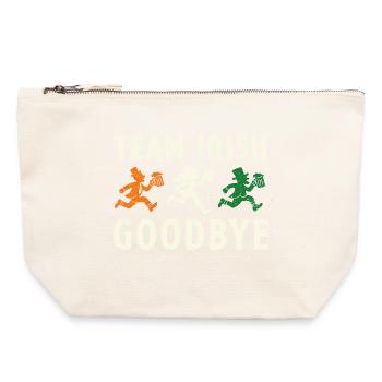 Team Irish Goodbye St Patrick’s Day - Canvas Zip Pouch 22 x 23 cm - nature - Front