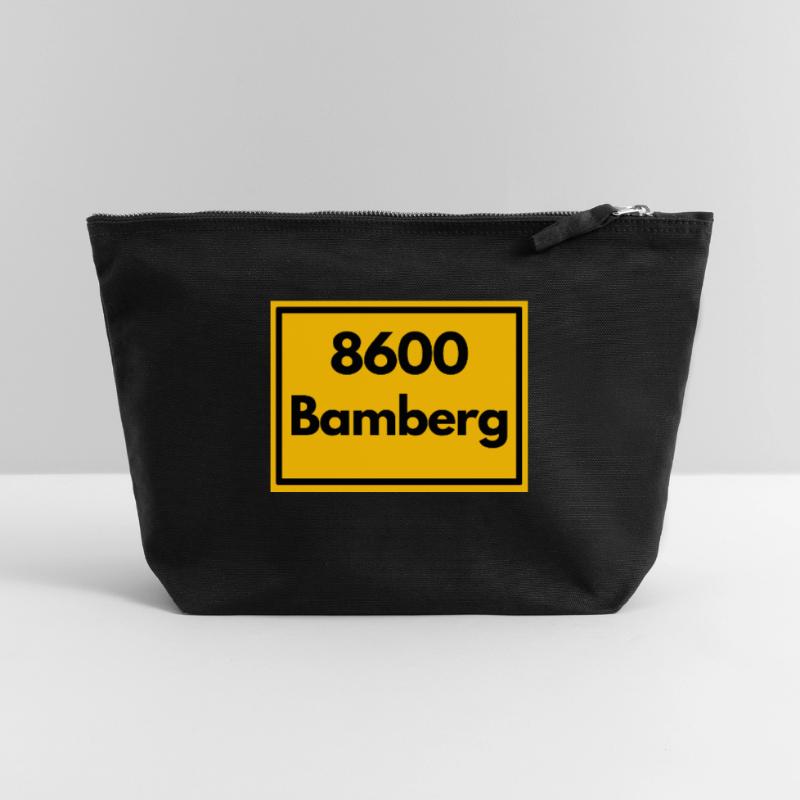 OLD POSTCODE POSTCODE RETRO 8600 BAMBERG FRANKEN Canvas Zip Pouch 22 x 23 cm