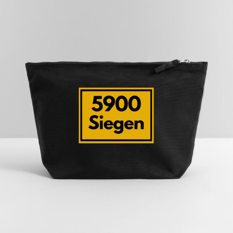 OLD POSTCODE POSTCODE RETRO 5900 SIEGEN SIEGERLAN Canvas Zip Pouch 22 x 23 cm