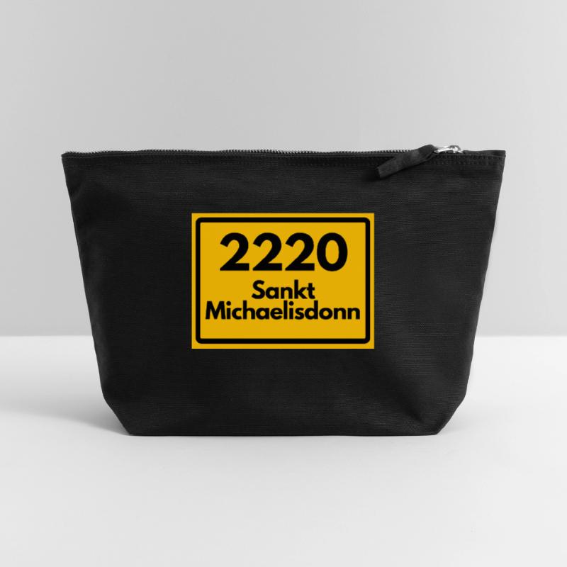 OLD POSTCODE POSTCODE 2220 SANKT MICHAELISDONN Canvas Zip Pouch 22 x 23 cm