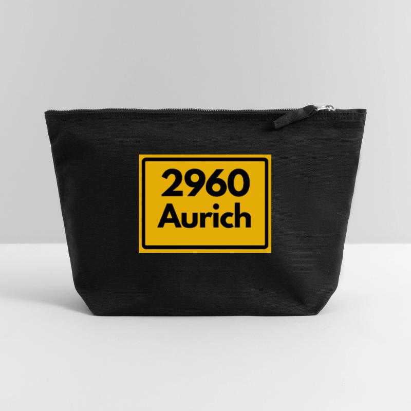 OLD POSTCODE POSTCODE 2960 AURICH OSTFRIESLAND Canvas Zip Pouch 22 x 23 cm