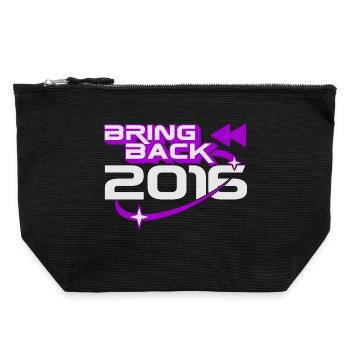 Bring Back 2016 Throwback Internet Nostalgia - Canvas Zip Pouch 22 x 23 cm - black - Front