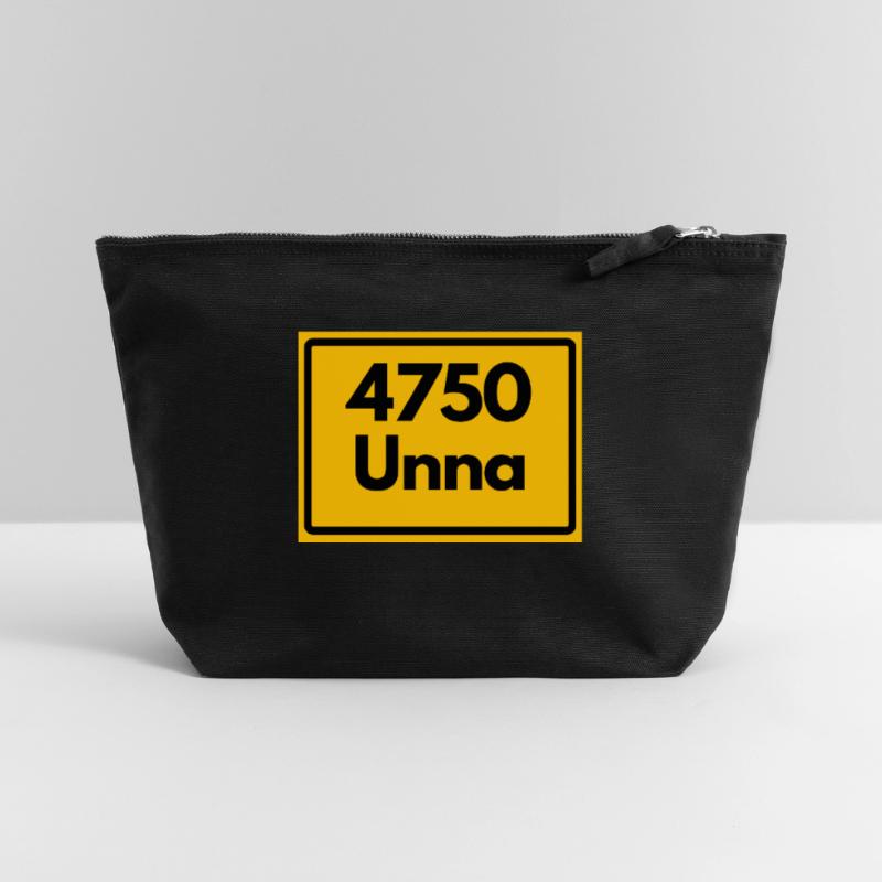 OLD POSTCODE POSTCODE RETRO 4750 UNNA Canvas Zip Pouch 22 x 23 cm