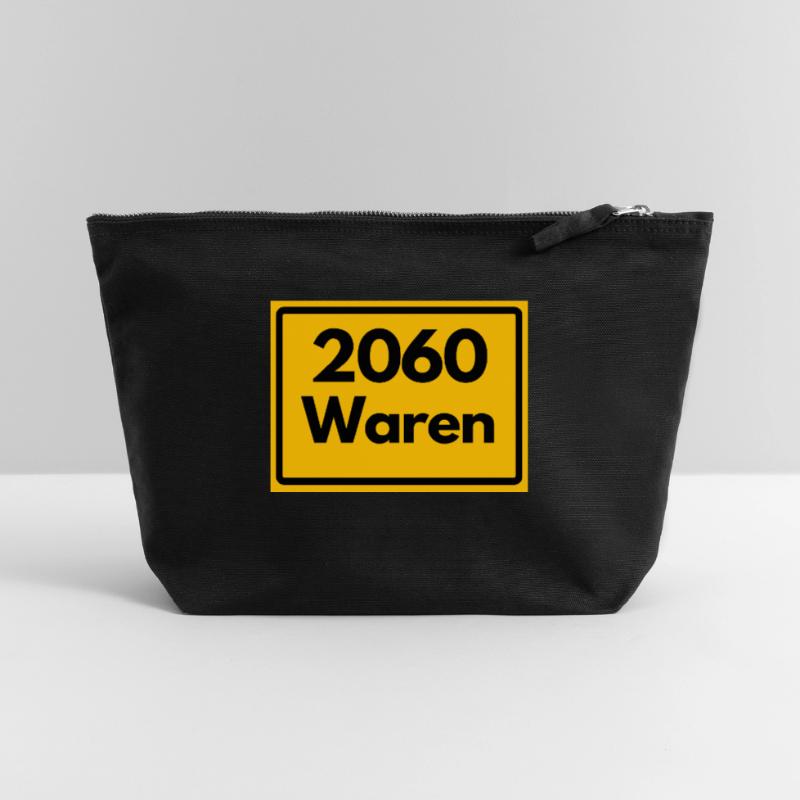 OLD POSTCODE POSTCODE RETRO 2060 WAREN MÜRITZ Canvas Zip Pouch 22 x 23 cm