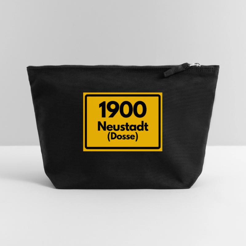 OLD POSTCODE ZIP CODE RETRO 1900 NEUSTADT DOSSE Canvas Zip Pouch 22 x 23 cm