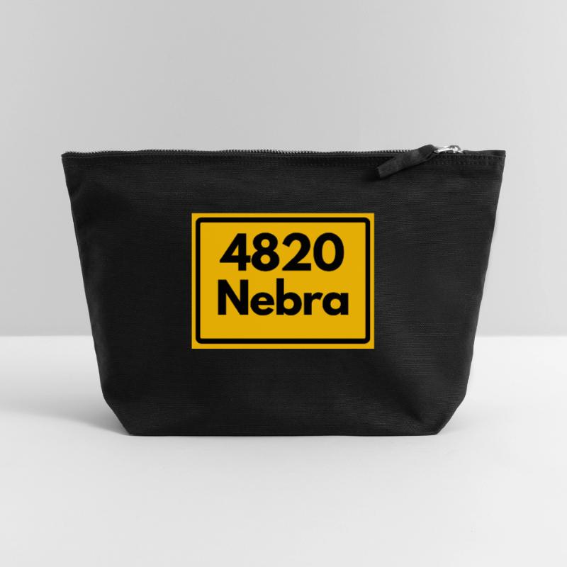 OLD POSTCODE POSTCODE 4820 NEBRA HEIMATSTOLZ Canvas Zip Pouch 22 x 23 cm