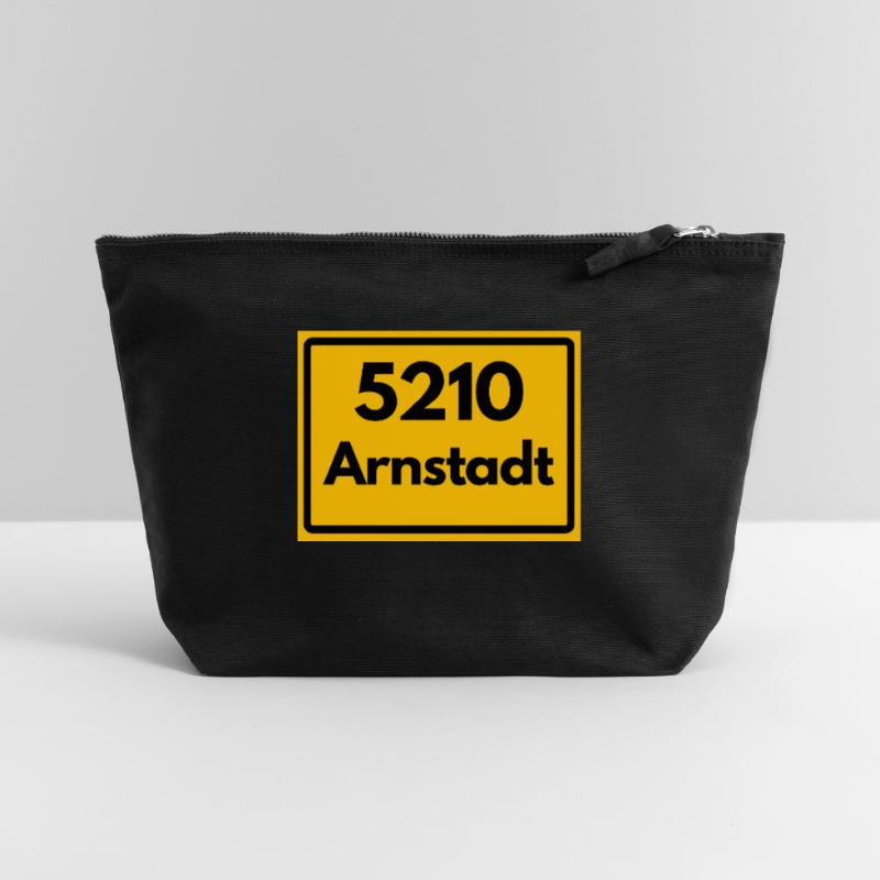 OLD POSTCODE POSTCODE 5210 Arnstadt Bachstadt Canvas Zip Pouch 22 x 23 cm
