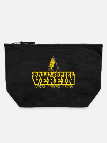 Dortmund Fußball Fan - Canvas Reißverschluss-Täschchen (22 x 23 cm) - Schwarz