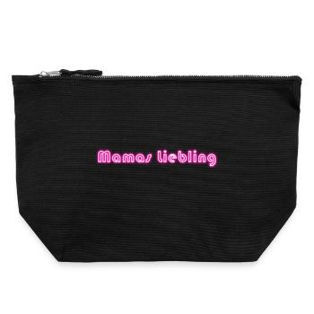 Mamas favorite - Canvas Zip Pouch 22 x 23 cm - black - Front