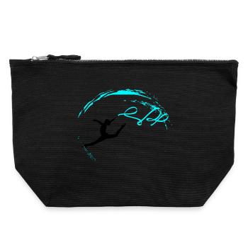 Gymnastics rythmiques - Pochette zippée en toile 22 x 23 cm - noir - Devant