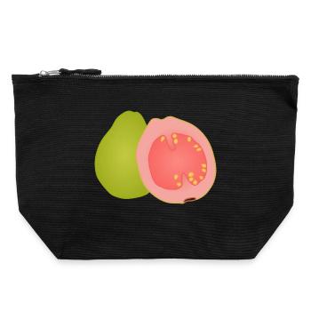 Art pop de goyave - Pochette zippée en toile 22 x 23 cm - noir - Devant