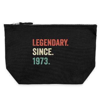 legendary since 1973 - Canvas Zip Pouch 22 x 23 cm - black - Front