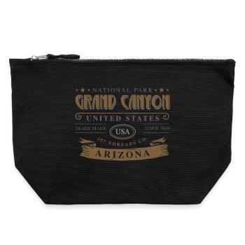 Parc national Grand Canyon aux États-Unis, Arizona - Pochette zippée en toile 22 x 23 cm - noir - Devant