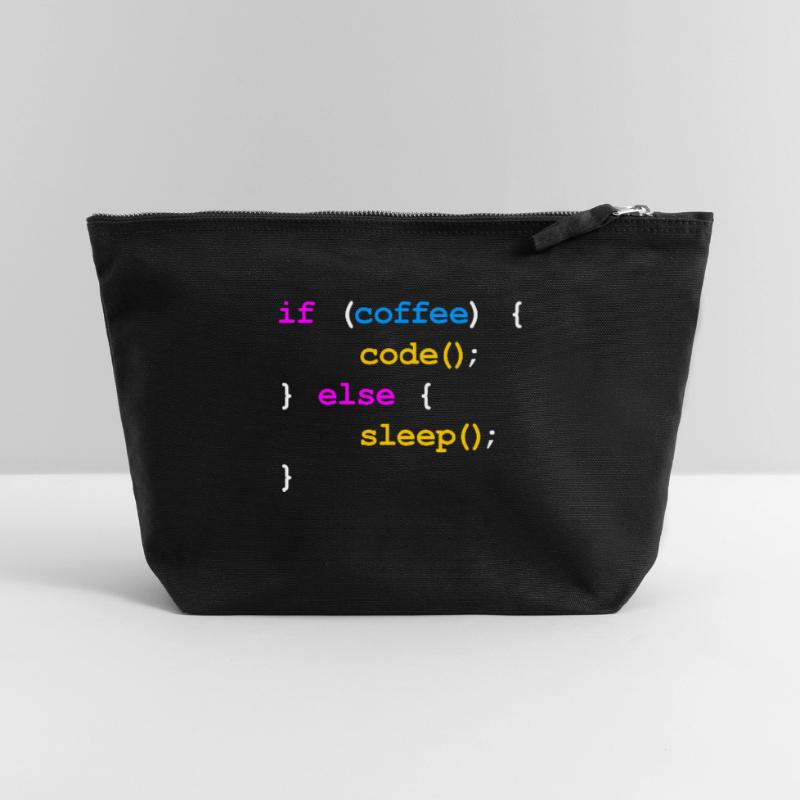 Kein Kaffee Kein Code Programmierer Informatiker Canvas Reißverschluss-Täschchen (22 x 23 cm)