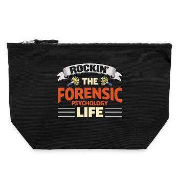 Rockin The Forensic Psychology Life - Canvas Zip Pouch 22 x 23 cm - black - Front