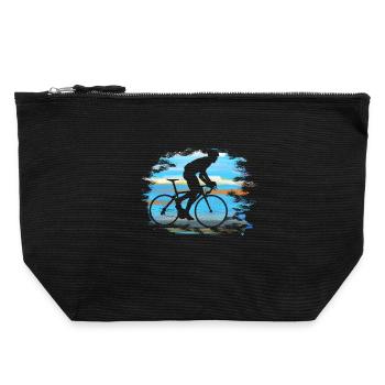 Racer - Pochette zippée en toile 22 x 23 cm - noir - Devant
