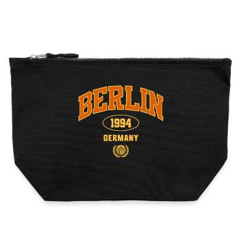Berlin 1994 Emblème Vintage - Pochette zippée en toile 22 x 23 cm - noir - Devant