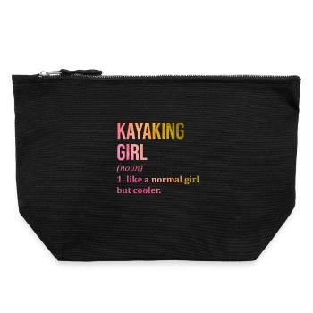 Kayak - Pochette zippée en toile 22 x 23 cm - noir - Devant