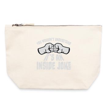 You Wouldn't Understand It's An Inside Joke Fäuste - Canvas Reißverschluss-Täschchen (22 x 23 cm) - Naturweiß - Vorne