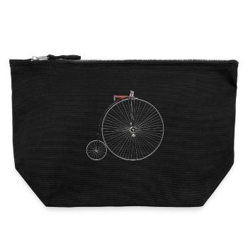 Hochrad - Canvas Zip Pouch 22 x 23 cm - black - Front