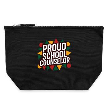 Proud School Counselor Appreciation Design - Pochette zippée en toile 22 x 23 cm - noir - Devant